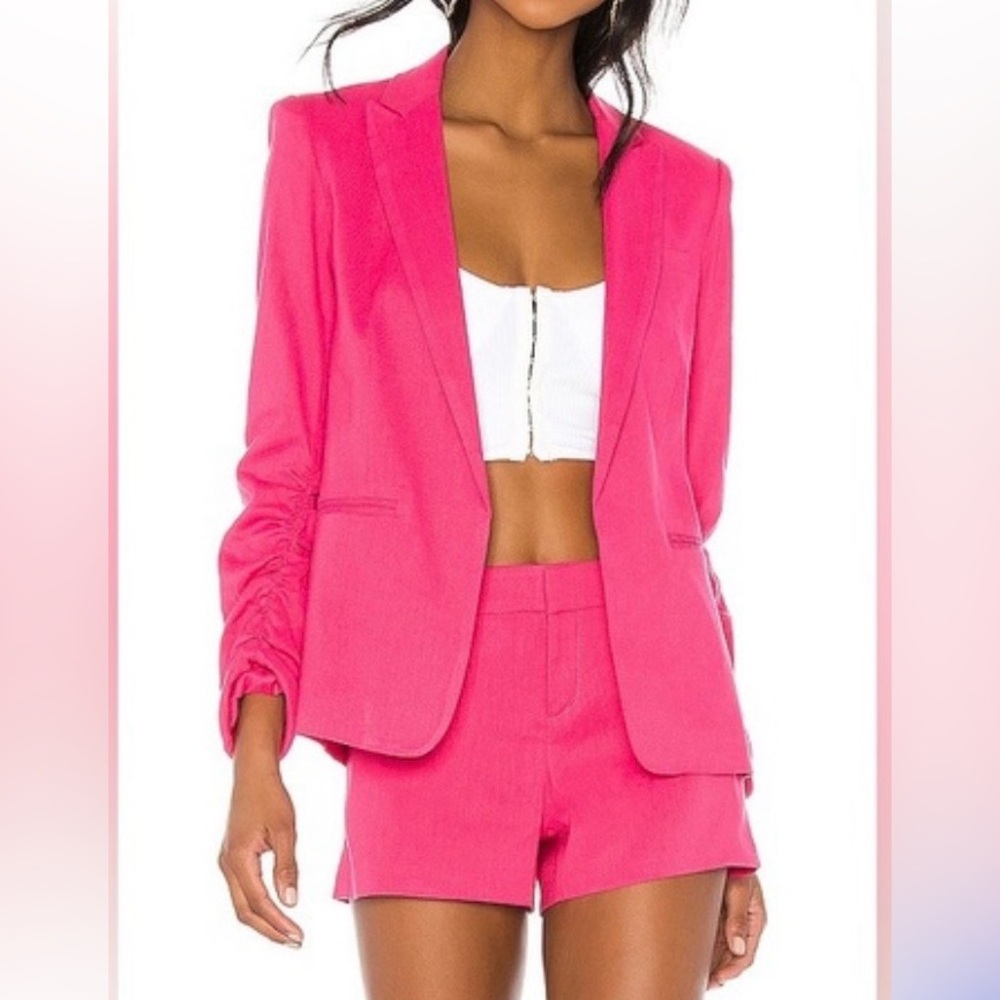 Generation Love Willow Linen Pink Blazer and Shorts